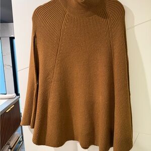 Zara Camel Cowl Neck Sweater